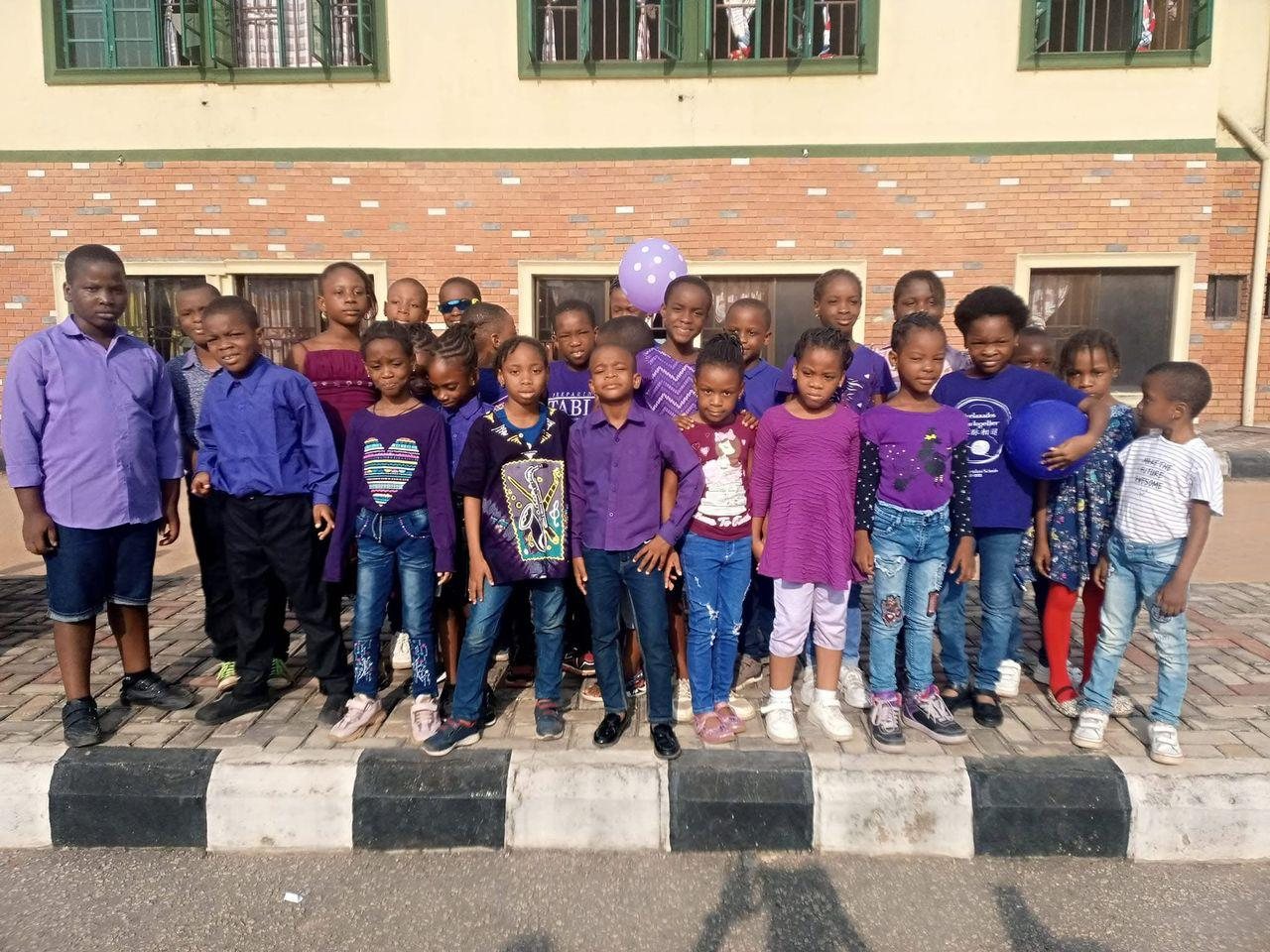 Students gathered together at Lumen Christi