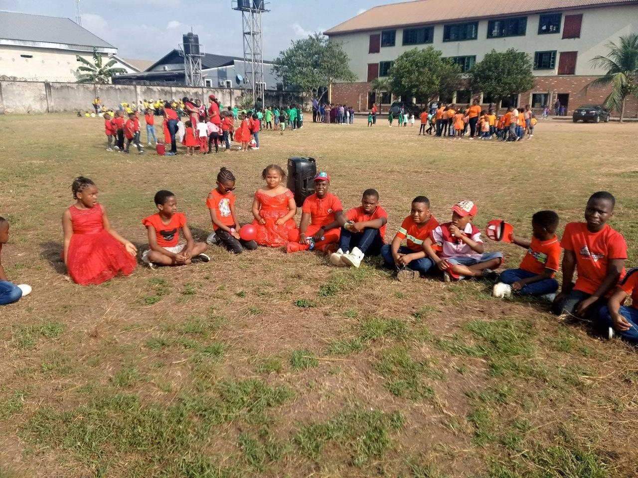 School field and campus activities at Lumen Christi